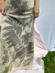 Naturally dyed cotton dress
