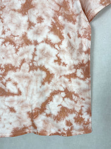 Hand-dyed T-shirt - Pink Deep Tie-dye Natural