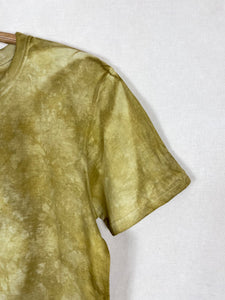 Hand-dyed T-shirt - Mustard Onion skins Natural