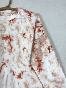 Natural Tie-dye sweetshirt - Deep Red