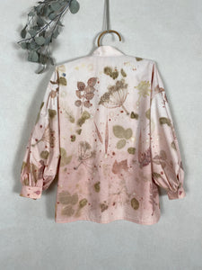 Naturally dyed blouse with madder roots and local plants
