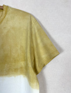 Hand dyed T-shirt - Yellow Natural