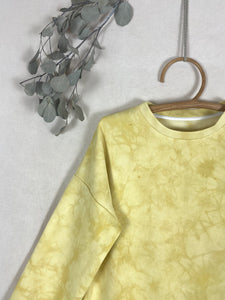 Natural Tie-dye sweetshirt - Light Yellow