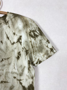 Hand-dyed T-shirt - Grey Tie-dye Natural