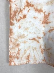 Hand-dyed T-shirt - Pink Light Tie-dye Natural