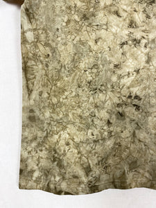 Hand-dyed T-shirt - Khaki Tie-Dye Natural