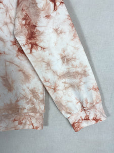 Natural Tie-dye sweetshirt - Deep Red