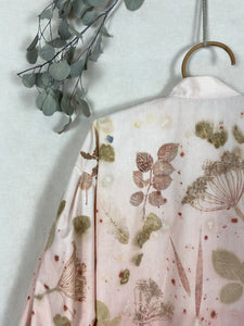 Naturally dyed blouse with madder roots and local plants