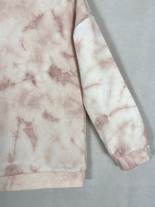Natural Tie-dye sweetshirt - Light Pink