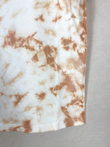 Hand-dyed T-shirt - Pink Light Tie-dye Natural