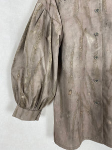 Naturally dyed Blouse with Spruce needles