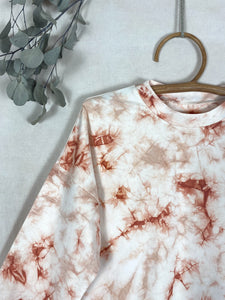 Natural Tie-dye sweetshirt - Deep Red