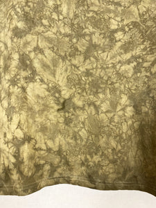 Hand-dyed T-shirt - Khaki Tie-Dye Natural