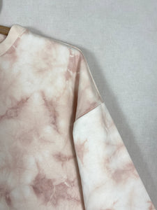 Natural Tie-dye sweetshirt - Light Pink