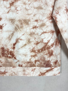 Natural Tie-dye sweetshirt - Brownie Red