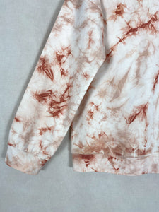 Natural Tie-dye sweetshirt - Deep Red