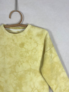 Natural Tie-dye sweetshirt - Light Yellow