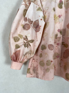 Naturally dyed blouse with madder roots and local plants
