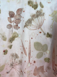 Naturally dyed blouse with madder roots and local plants