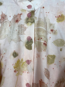 Naturally dyed blouse with madder roots and local plants