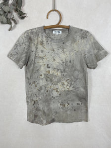 Hand dyed T-shirt - Grey Tie-Dye Natural