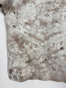Hand dyed T-shirt - Grey Tie-dye Natural