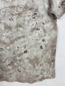 Hand dyed T-shirt - Grey Tie-dye Natural