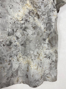 Hand dyed T-shirt - Grey Tie-dye Natural