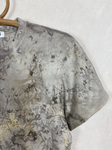 Hand dyed T-shirt - Grey Tie-dye Natural